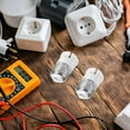 thumbnail image 1 of OUNONA 4Set Light Socket Accessories White Cylindrical Metal For Business Owners, 1 of 6