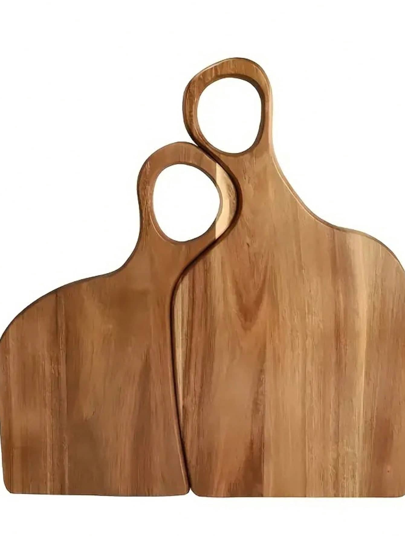 Walnut Cutting Board Set of 2, Large Solid Wood Chopping Boards for Kitchen Food Preparation, Decorative Charcuterie Serving Trays, High-Quality Handmade Wood Kitchen Accessories