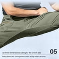 thumbnail image 6 of Blmnix Baggy Hiking Pants Mens Pants Cargo Low Rise Waterproof Pants Active Fit Jeans Long Slim Straight Green Mens Summer Pants,S, 6 of 9