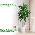 thumbnail image 2 of Árbol de dracaena artificial FSOHOI con maceta alta blanca de 6 pies, 2 of 7
