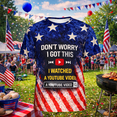 thumbnail image 3 of Omeoer Funny YouTube Meme T-Shirt Patriotic American Flag Graphic Tee “Don’t Worry I Got This I Watched a YouTube Video” Unisex Short Sleeve Shirt, 3 of 7