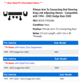 thumbnail image 2 of Pitman Arm To Connecting Rod Steering Drag Link Adjusting Sleeve - Compatible with 1994 - 2002 Dodge Ram 3500 - Quick Steer, 2 of 2