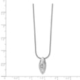 thumbnail image 3 of SS White Ice Diamond Necklace 18 Inch, 3 of 3