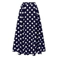 thumbnail image 4 of Vintage Polka Dot Maxi Skirt for Women, Flowy A Line, Retro Style, High Waist, Breathable Polyester Spandex, Versatile for Casual & Formal, Multiple Sizes, Color Differs by Monitor, 4 of 4