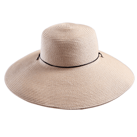 HDE Women's Sun Hat [UPF 50+] Floppy Wide Brim Derby Visor Summer Beach Cap (Beige)
