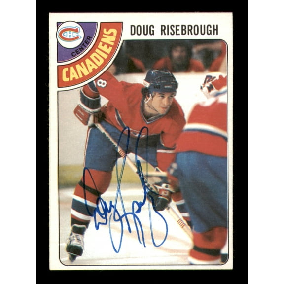 Doug Risebrough Autographed 1978-79 Topps Card #249 Montreal Canadiens SKU #251401