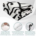 thumbnail image 4 of Quilts Twin XL Size Bedding Set, Abstract Black Lightweight Quilted Comforter, Bold Lines Modern Vines Swirls Graphic Soft Reversible Bedspread Coverlet with Pillow Covers for All Season, 68" x 98", 4 of 9