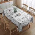 thumbnail image 2 of Cute Halloween Ghosts Pattern Rectangle Tablecloth 60"x84",Waterproof Polyester Rectangle Table Cloth, Wipeable Spillproof Polyester Tablecloth for Dining, Camping, Indoor and Outdoor, 2 of 5