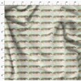 thumbnail image 4 of Soimoi Green Rayon Fabric House & Landscape Nature Print Fabric by Yard 56 Inch Wide, 4 of 5