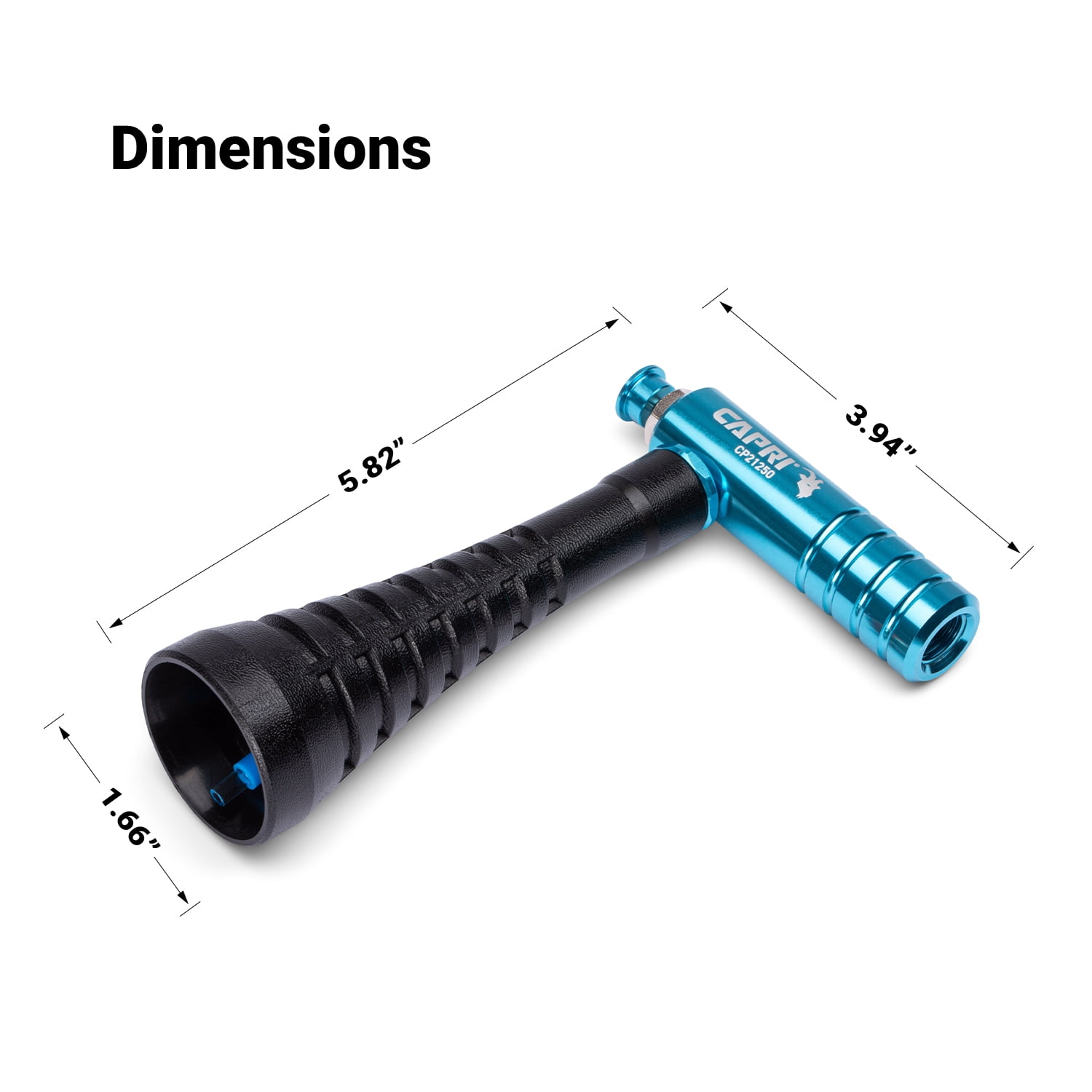 Capri Tools Sandstorm Air Blow Gun with High-Velocity Whirlwind Nozzle