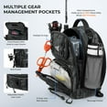 thumbnail image 2 of Fishing Sling Bag with Rod & Beverage Holder, Spacious Tackle Backpack for Bank & Boat Fishing, 2 of 6