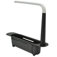 thumbnail image 3 of Telescopic Sink Rack, Keep Dry Telescopic Sink Storage Rack Humanized Design  For Kitchen For Home Black, 3 of 8