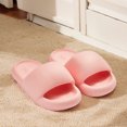 thumbnail image 4 of Zapatillas de nube Diapositivas Sandalias planas de playa EVA Zapatillas frescas de verano (Rosa 36-37), 4 of 8
