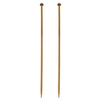Uxcell 2Pcs 4.5mm Bamboo Knitting Needle Straight Single Pointed 9.8 inch Long