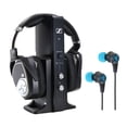 thumbnail image 1 of Sistema de auriculares inalámbricos digitales Sennheiser RS 195 para escuchar televisión y auricular, 1 of 1