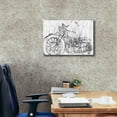 thumbnail image 3 of Epic Graffiti 'Inverted Motorcycle Mechanical Sketch II' by Ethan Harper, Giclee Canvas Wall Art, 26"x18", 3 of 8