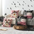 thumbnail image 5 of Sm:)e Pink Trick or Treat Ghost Pumpkin Happy Halloween Pillow Covers 18x18 Inch Set of 2, Cushion Covers for Sofa Home Decor, 5 of 8