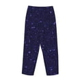 thumbnail image 3 of Lsque Glittering Purple Starfield Print Women's Pajama Pants, Lounge Pant - Comfortable Home Wear,Elastic Waistband, Stylish Design-XX-Large, 3 of 9