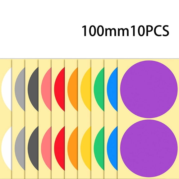 CCOCC 36 Pcs Dot Stickers Round Colored Dot Stickers Removable Adhesive Label Stickers for Family Office and Study 4"