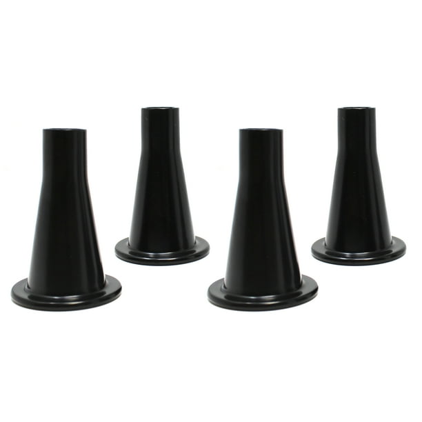 JSP Manufacturing Black Plastic 35/8" Bed Frame Feet Glide Legs 4
