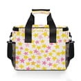 thumbnail image 7 of FORMRS Insulated Cooler Bag 24 Cans Capacity Soft Leakproof Lunch Box with Side Pockets, White Stars Pattern, 7 of 7