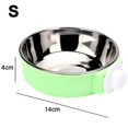 thumbnail image 2 of ACDANC 2026 New Crate Dog Cat Bowls,Removable Stainless Steel Hanging Pet Cage Bowls Kennel,Food Water Feeder Bowls with Bolt Holder for Puppy Cat Rabbit Birds,Green,S, 2 of 7