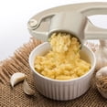 thumbnail image 2 of Cheer Collection Heavy Duty Garlic Crusher with Ergonomic Handle and Easy Clean Press Chamber, 2 of 7