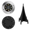 thumbnail image 3 of Nosii 8 LED Solar Power Buried Light Under Ground Lamp Outdoor Path Way Garden Decking, 3 of 9