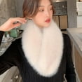 thumbnail image 5 of D-GROEE Women's Elegant Warm Faux Fur Scarf Stand-up Collar Scarf, Soft Neck Warmer for Winter, 5 of 8