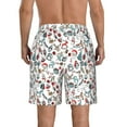 thumbnail image 3 of Kdxio Christmas Elements Pattern Mens Casual Shorts - Drawstring Summer Beach Sports Shorts for Men, 3 of 9