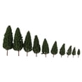 thumbnail image 1 of segolike 20pcs 1/50-1/400 Model Trees Scenery Layout Sand Table Accessories Dark Green 105, 1 of 9