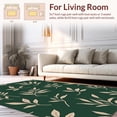 thumbnail image 2 of ODIKA 5' x 7' Machine Washable Non-Slip Area Rug, Botanical Leaf High Traffic Rug, Green, 238468, 2 of 7