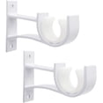 thumbnail image 1 of Curtain Rod Bracket, Small Curtain Rod Brackets Holder For Curtain Rods Heavy Duty Curtain Rod Hooks For Wall, Easy To Installation, 1 of 7