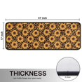 thumbnail image 5 of Kitchen Rugs Sets Of 2,Black Leopard Sunflower Pattern Anti Fatigue Kitchen Mat Rugs Non Slip Washable,Decorative Kitchen Floor Mats for Kitchen,Sink,Laundry,17"x47"+17"x47", 5 of 5