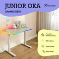 thumbnail image 2 of X Rocker Kids Junior Oka Gaming Desk with RGB Lighting, 2 of 7