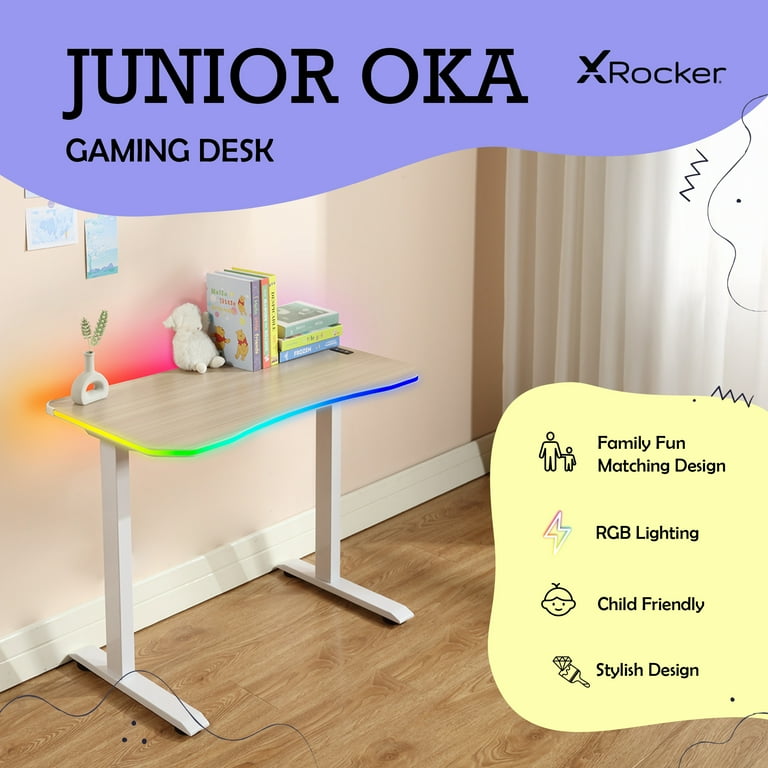 X Rocker Kids Junior Oka Gaming Desk with RGB Lighting - Walmart.com