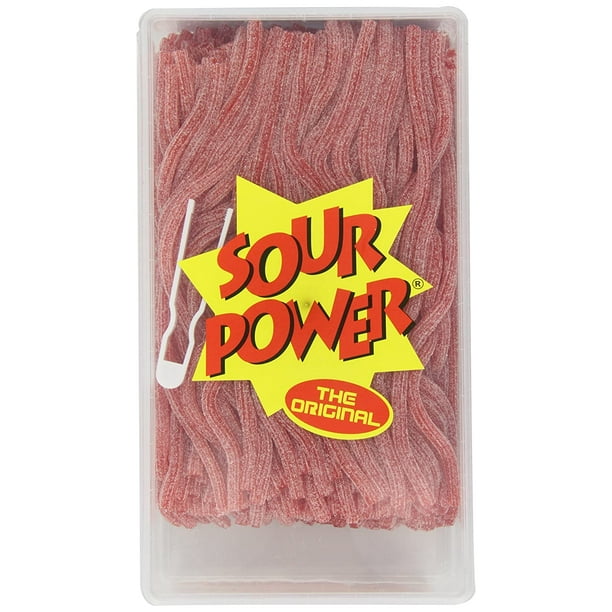 Sour Power Straws Unwrapped Strawberry 200ct.