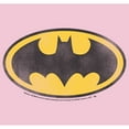thumbnail image 2 of Girl's Batman Distressed Bat Logo  Graphic Tee Light Pink Small, 2 of 4