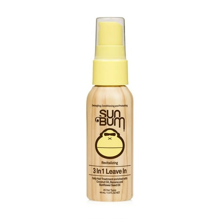 Sun Bum Beach Formula 3-in-1 Leave-in Hair Conditioner Spray, 1.5 Fluid Ounce