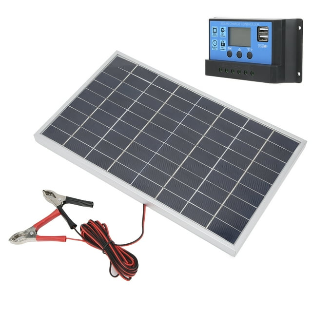 Solar Panel, With LED Bulb是、 PWM Solar Controller, Dual USB Charger Electric Cars Tourist Vehicles For Yachts Club Cars 20A