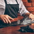 thumbnail image 5 of 3 Pieces Horsehair Shoes Polish Brushes Kit Leather Shoes Boots Care Clean Polish Daubers Applicators, 5 of 5