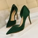 thumbnail image 3 of Zapatos de mujer estilo delgado satén corte superficial lado puntiagudo sexy discoteca adelgazamiento zapato único tacones altos para mujer bombas туфли женски, 3 of 4