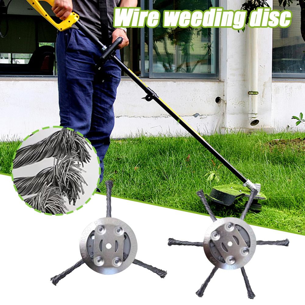 PiLoLiving Steel Wire Grass Trimmer Head, Metal Blade Brush Cutter