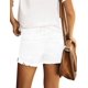 thumbnail image 2 of Pantalones cortos Onlypuff, vaqueros desgastados, casuales, blancos rasgados, para mujer, 2 of 3