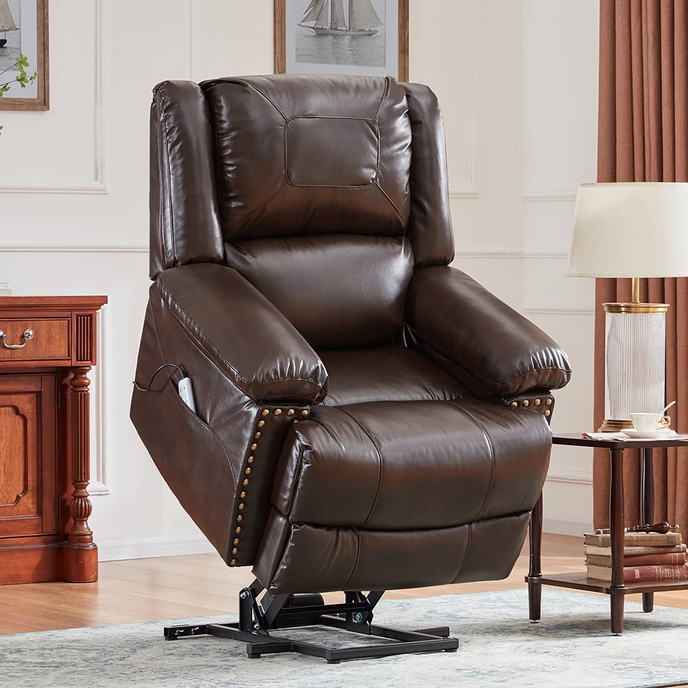 Lowestbest Electric Massage Chair, Power Lift Recliner with Massage and Heat for Elderly, Upholstery Recliner Sofa Chair, Brown Lowestbest Electric Massage Chair, Power Lift Recliner with Massage and Heat for Elderly, Upholstery Recliner Sofa Chair, Brown
