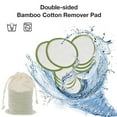 thumbnail image 4 of Almohadillas desmaquillantes reutilizables redondas de algodón lavables 20 almohadillas desmaquillantes reutilizables redondas de algodón lavables de bambú con bolsa de ANGGREK Otros, 4 of 8