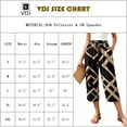 thumbnail image 2 of VDJ Flowy Pants for Women High Waist Loose Casual Pazazzo Capris Summer Fall Pull On Wide Leg Lounge Pants Trousers Size S, 2 of 8