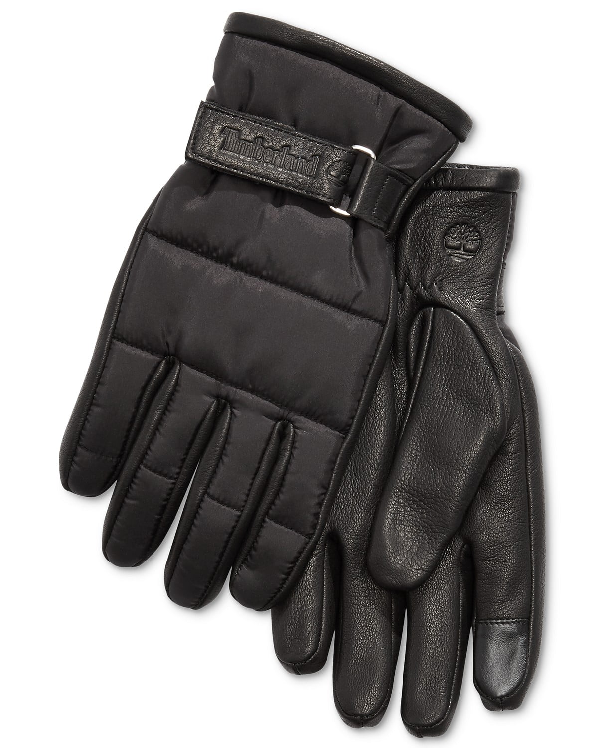 Timberland Knited Mens Black/Grey Winter Gloves main image 0