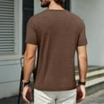 thumbnail image 6 of JGNGSHN Men's Round Neck Solid Color T-Shirt, Comfortable Slim Fit Short Sleeve Casual Shirt, 6 of 8