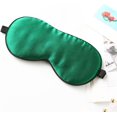 thumbnail image 1 of HAHDAXIA Silk Sleep Mask Comfortable Blindfold Eye mask Adjustable (Green), 1 of 5